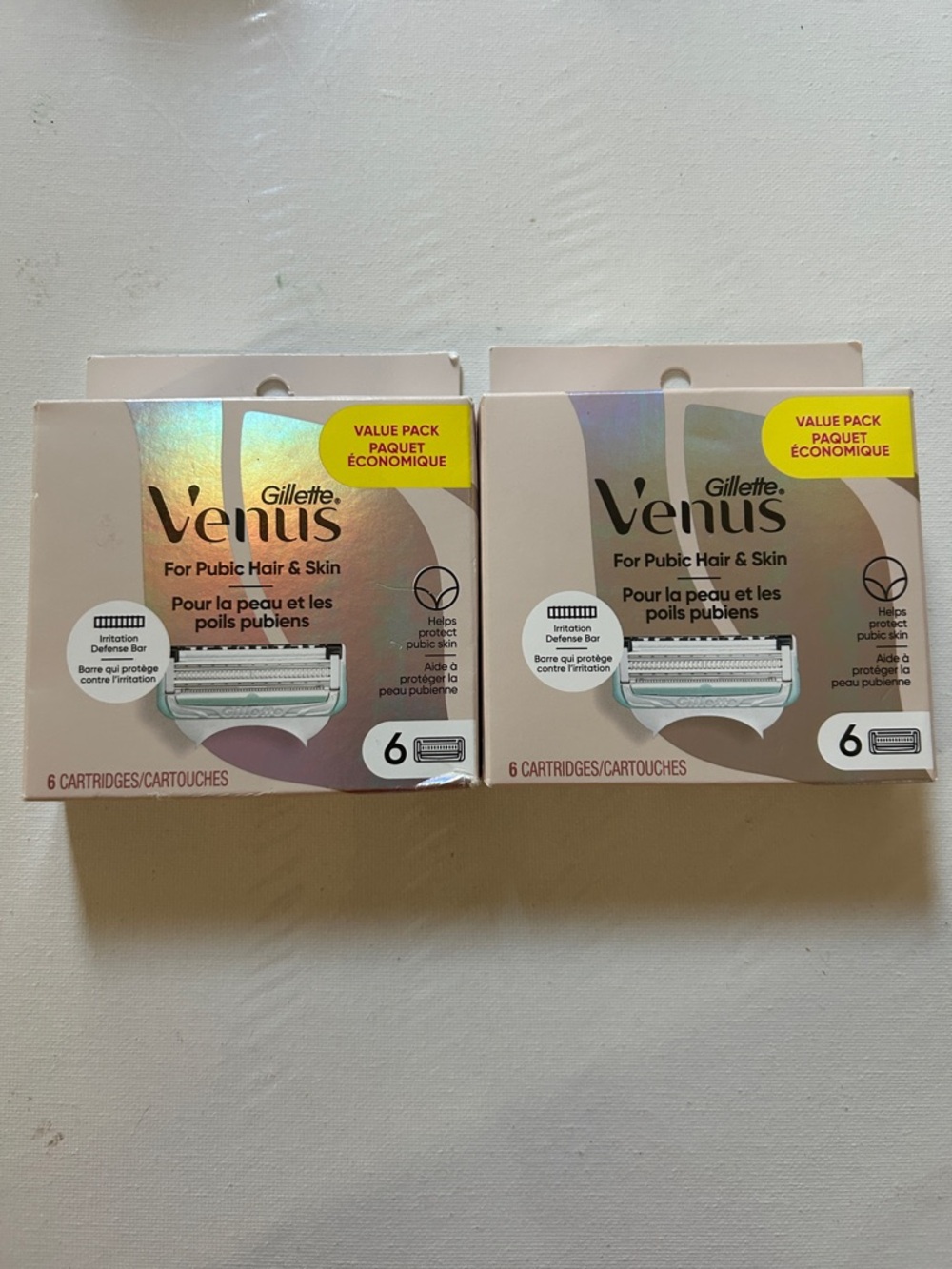 2x VENUS Gillette Women's Skincare Tool -12 blade refill